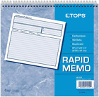 Adams Rapid Memo Book, 8.25 x 8.5 Inch, 2-Part, Carbonless, 50 Sets, 1 Memo per