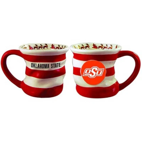 Oklahoma State Cowboys OSU NCAA Holiday Stocking Ceramic Coffee Tea Cup Mug 18oz Cover
