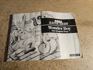 Wonder Boy The Dragon ́s Trap Game Gear Folleto Manual - Imagen 1 de 2