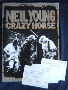 NEIL YOUNG & CRAZY HORSE 2001 Tour Programme UK & Europe + Ticket Stubs - Imagen 1 de 6