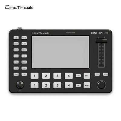 CineTreak CINELIVE C1 5inch HD Video Switcher 4-Channel Audio Mixer PTZ Control - Image 1 of 4