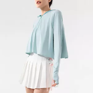 Womens UPF50 Sun Protection Jacket Hooded Long Sleeve Performance Shirts - Picture 1 of 30