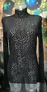 Hammer Pullover Pulli Rolli durchsichtig Samt schwarz semitransparent edel 13 - Bild 1 von 11