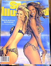 Sports Illustrated VALERIA MAZZA & TYRA BANKS Swimsuit Models Jan 1996 No Label