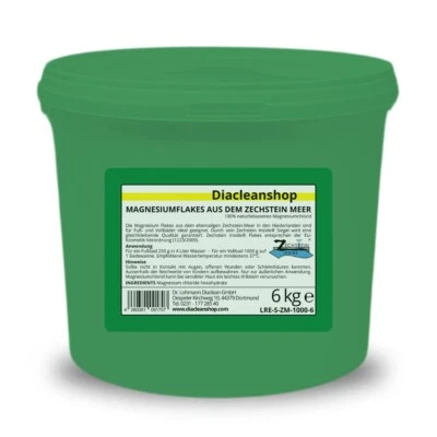 DIACLEANSHOP Zechstein Magnesium Flakes aus dem Zechstein Meer 6kg
