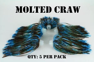 PRO-TIE SKIRTS Bass,spinnerbait, Chatterbait fishing lure skirt. Qty: 5 per pack - Picture 1 of 3