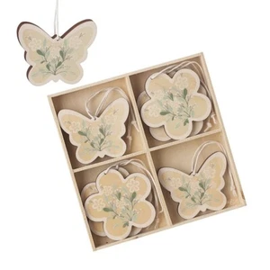 Heaven Sends Set of 8 Hanging Floral Butterfly and Flower Easter Decorations - Picture 1 of 1