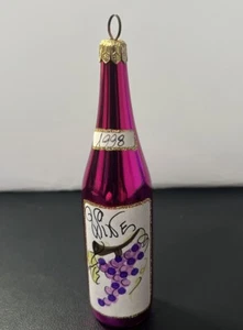 Christopher Radko | Wine Bottle Christmas Ornament 1995 - Picture 1 of 4