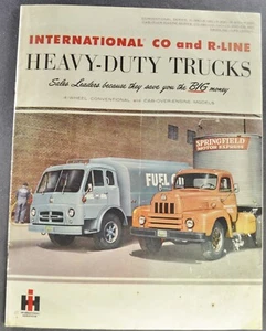 1956 International Truck Brochure R-Line Tanker Dump Cargo Semi COE Original 56 - Picture 1 of 15