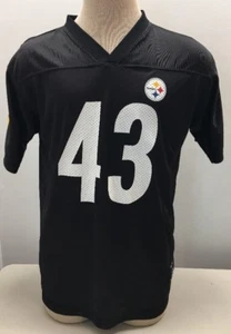 Pittsburgh Steelers Troy Polamalu Boy's Jersey Youth #43 Reebok NFL Size XL - Picture 1 of 12