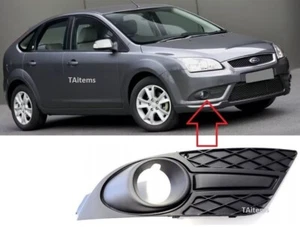 RIGHT FOG LIGHT GRILL WITH HOLE FITS FOR FORD FOCUS CC II 2004-2008 - Picture 1 of 4