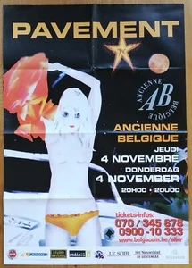 PAVEMENT affiche concert originale belgique - Imagen 1 de 1