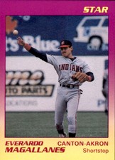 1989 Canton-Akron Indians Star #13 Everardo Magallanes Mexico Downey California