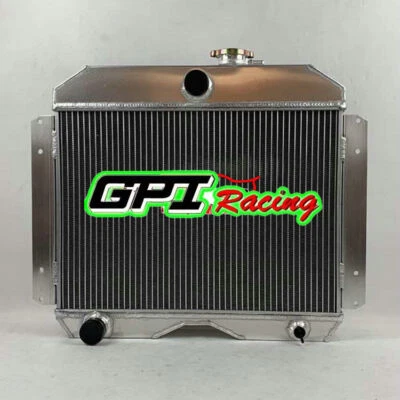 3ROW 铝制散热器适用于 1951 1952 年 1953 年 Willys Aero Ace Aero Comet Aero Eagle — 第 1/4 张图片