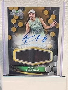 2024 Topps Graphite Tennis Jessica Pegula Auto Relic Gold Refractor /25 - Picture 1 of 2
