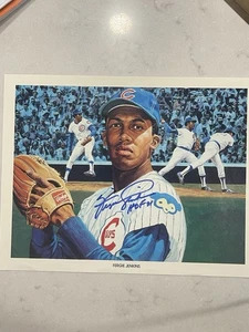 Fergie Jenkins signiert Unocal 8,5x11 Originaldruck. Persönlich signiert - Bild 1 von 2