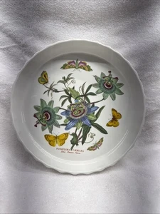 Portmeirion "Botanischer Garten" 11 Zoll Quiche Backform & weiße Quiche Kuchen - Bild 1 von 12