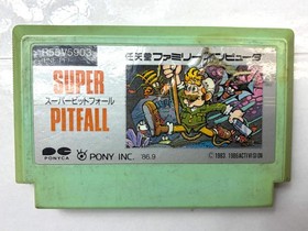 Super Pitfall Famicom Nintendo NES Japan Import Pony Canyon Action Game