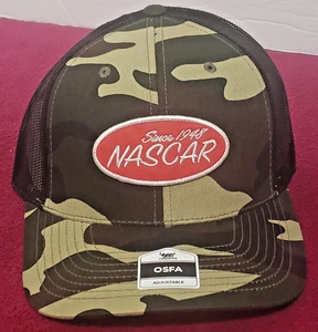 NASCAR MEHRFARBIG TARNFARBEN OSFA VERSTELLBAR DRUCKKNOPF KAPPE AUTHENTISCH _ NEU - Bild 1 von 13