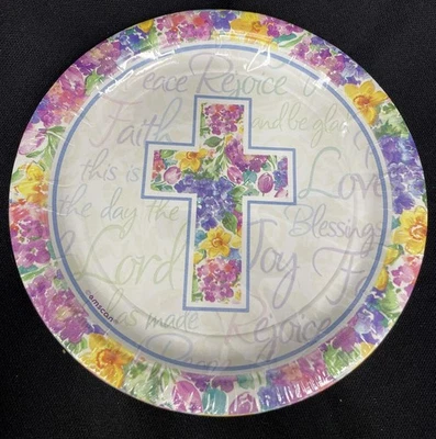 Joyful Blessings 18Ct Dessert Plates 7” Communion/Confirmation - Image 1 of 2