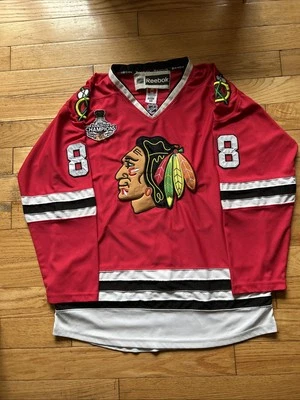 Chicago Blackhawks Men Size 50 Jersey Reebok Patrick Kane 2013 Stanley Cup Champ - Image 1 of 4