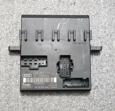 AUDI A8 D3 3E 3.0TDI 2005-09 CENTRALINA MODULO COMFORT ILM 4E0907279Q ORIGINALE - Immagine 1 di 3
