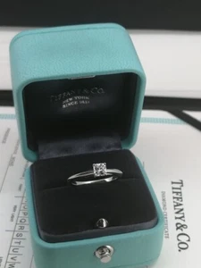 Tiffany & Co 0.42ct Lucida Diamond (G/IF) Solitaire 950 Platinum Engagement Ring - Picture 1 of 9