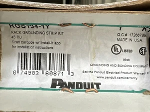 Panduit RGS134-1Y Rack Grounding Strip 45RU - Picture 1 of 3