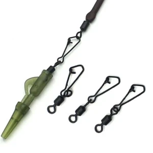 20PCS Snap Link Swivels Size 8 and 11 Matt Black Carp fishing end Tackle Rigs - Picture 1 of 8