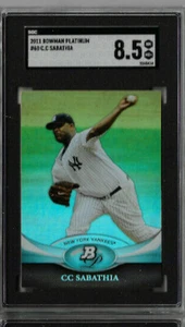 2011 Bowman Platinum CC Sabathia SGC 8.5 - Picture 1 of 2