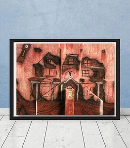 Framed Stranger Things Season 4 Creel House Drawing Replica Prop Netflix Gift 1 - Picture 1 of 2
