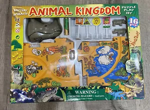 Animal Kingdom Puzzle Set 16 Piece Rhino Battery Operated Collectors Edition - Picture 1 of 7