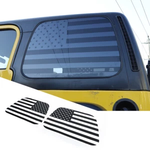 Rear Window Decals Sticker Decoration American Flag for 1997-06 Jeep Wrangler TJ - Picture 1 of 9