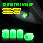 New Luminous Car Tire Valve Caps Wheel Tyre Rim Stem Covers Dustproof Waterproof