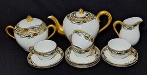 Antique Limoges 14 -tlgTeeservice Michelaud Freres design um 20er - Bild 1 von 12