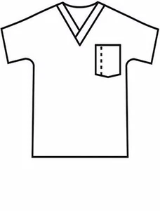 {XL} ScrubZone Medical Uniform Scrub Top V-neck CARIB 71121 Unisex (Solid Color) - Picture 1 of 1