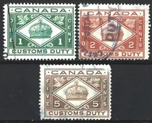 CANADA CUSTOMS DUTY STAMPS USED - Picture 1 of 1