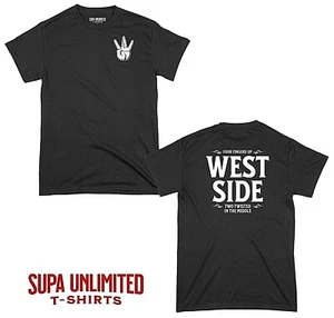 Men's Design T-Shirt Westside West Coast California Design Graphic Urban Unisex - Picture 1 of 25
