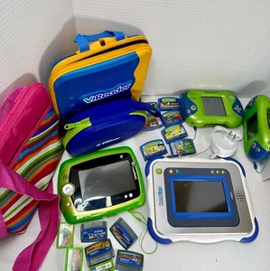 Enorme lotto di compresse LeapFrog & VTech Learning + cartucce + sacchetti venduti così come sono - Foto 1 di 24