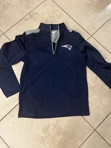 NFL New England Patriots Men's Long Sleeve 1/4 Zip Shirt Mens M - Picture 1 of 5