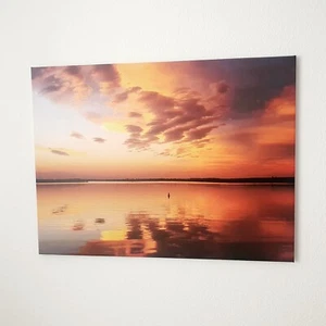 Wandbild Foto Leinwand Art Bild Strand Sonnenuntergang Wohnzimmer Büro Deko - Bild 1 von 5