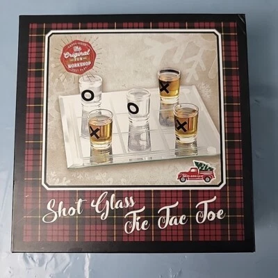 Shot Glass Tic-Tac-Toe Juego Vaso Adulto Bebiendo El Taller Divertido Original Foto 1 de 4