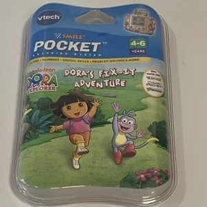 Cartuccia di apprendimento Dora The Explorer Vtech Fix It Adventure V. Smile Nick Jr - Foto 1 di 5