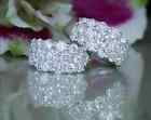 2.50 Ct Round Lab-created Diamond Huggie Hoop Earrings 14k White Gold Plated