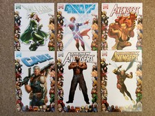 Marvel 70th Anniversary Frame Variants - Set of SIX Covers X-Men Avengers Cable
