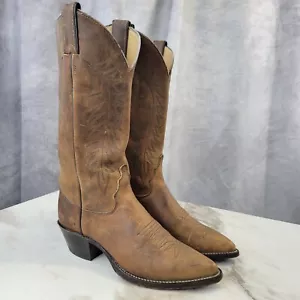 Justin Heritage Tall Knee High Cowgirl Boots Women's Size 6 B Brown - Picture 1 of 21
