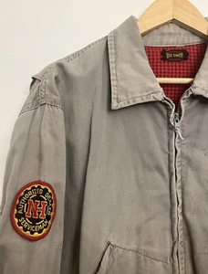 VINTAGE 1940s FLANNEL LINED ALLIS-CHALMERS COTTON JACKET BY BIG SMITH - Picture 1 of 5
