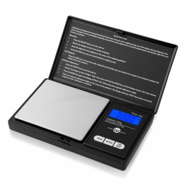 Weigh Gram 4335500506 Top-100 Digital Pocket Scale - Black