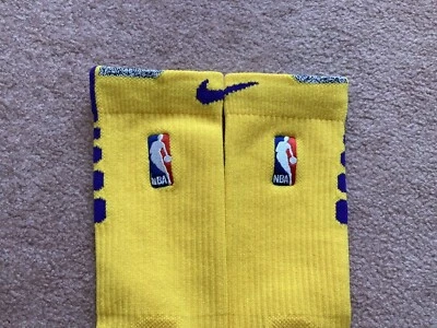 Calcetines de baloncesto Nike NBA ELITE auténticos Lakers Lebron KOBE amarillo dorado púrpura Foto 1 de 4