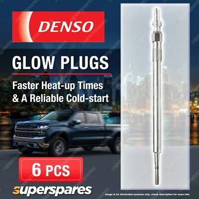 6 x Denso Glow Plugs for Jeep Commander XK XH Grand Cherokee III WH WK IV WK2 - image 1 of 2
